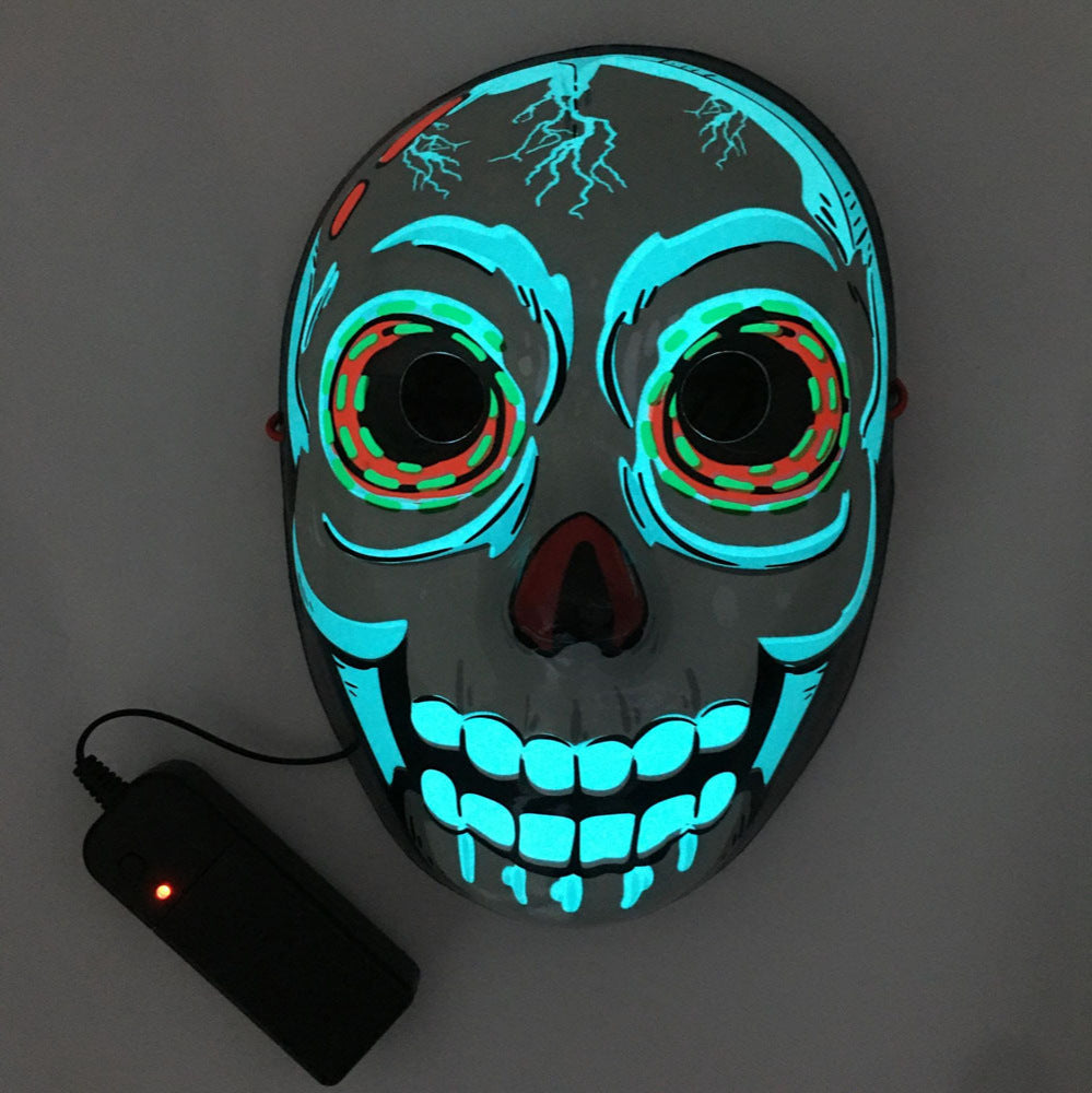 Masque Cosplay LED Effrayant pour Halloween