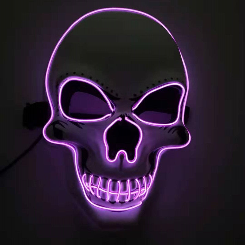 Illuminez Vos Soirées d’Halloween avec le Masque LED Calavera Effrayant ! 💀🎇