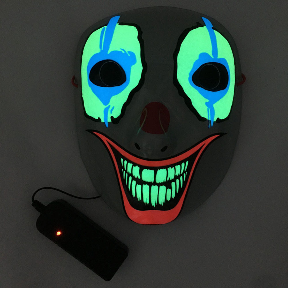 Masque Cosplay LED Effrayant pour Halloween