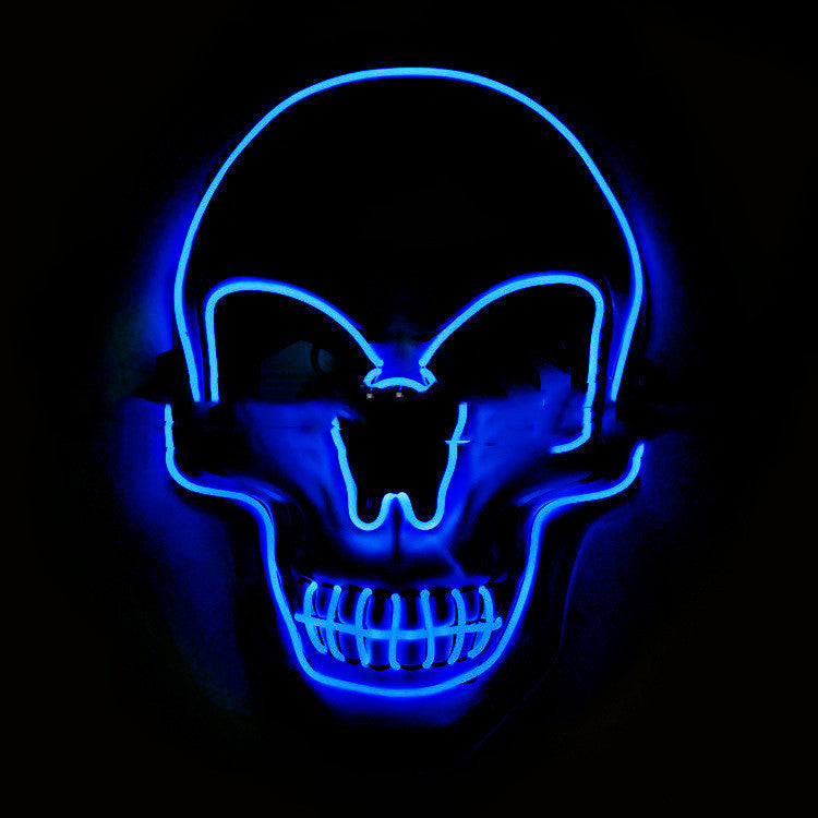 Illuminez Vos Soirées d’Halloween avec le Masque LED Calavera Effrayant ! 💀🎇