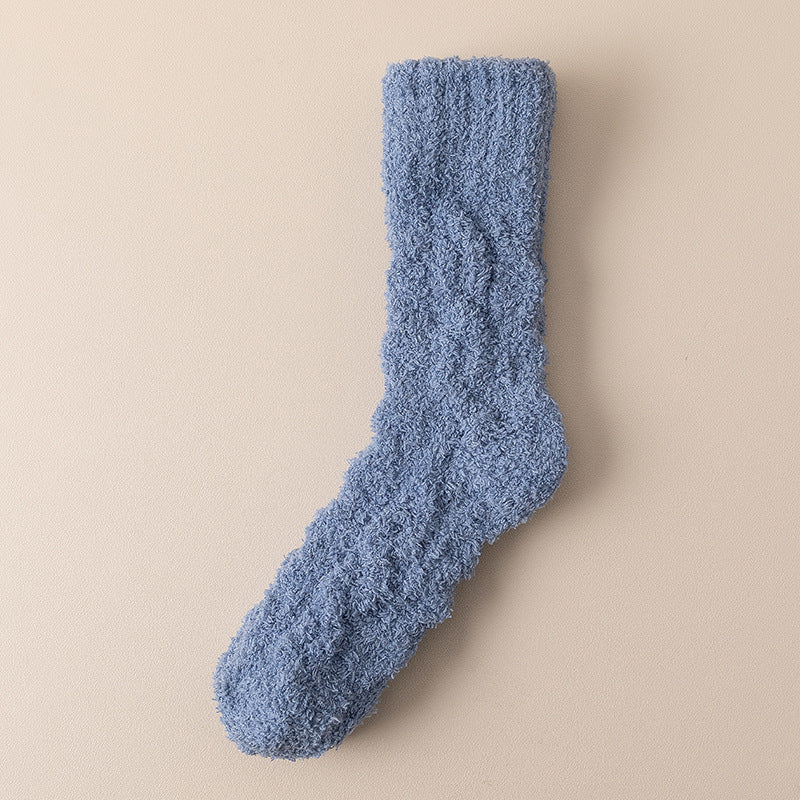 Chaussettes Hiver Douces en Velours Corail – Chaleur et Confort pour la Maison