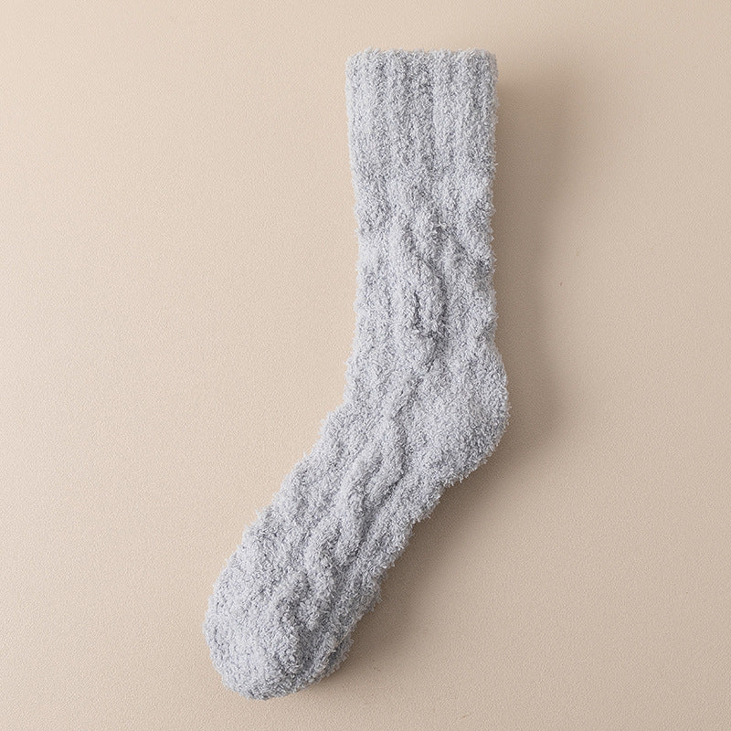 Chaussettes Hiver Douces en Velours Corail – Chaleur et Confort pour la Maison