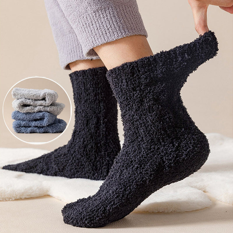 Chaussettes Hiver Douces en Velours Corail – Chaleur et Confort pour la Maison