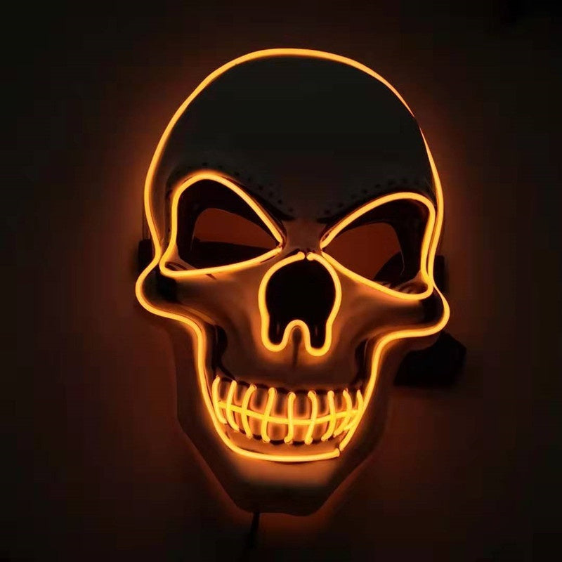 Illuminez Vos Soirées d’Halloween avec le Masque LED Calavera Effrayant ! 💀🎇