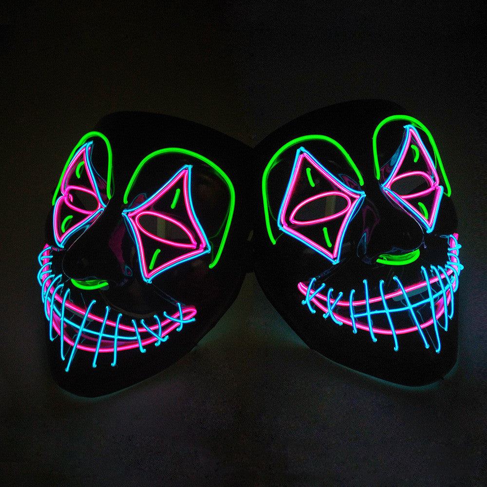 Masque de Clown à LED Lumineux – Effet Scintillant pour Vos Soirées