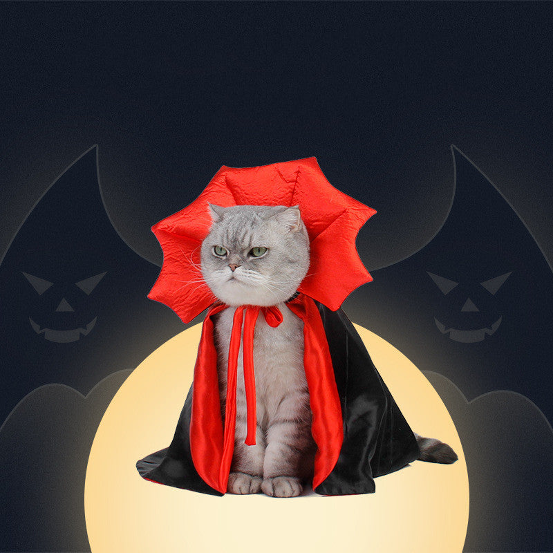 Cape Vampire pour Animaux - Costume d'Halloween Terrifiant