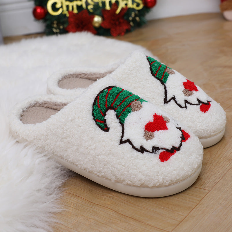 Pantoufles de Noël en Peluche – Confort et Chaleur avec Design Père Noël pour Toute la Famille