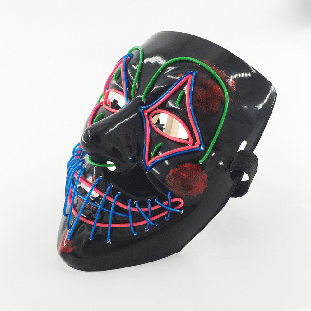 Masque de Clown à LED Lumineux – Effet Scintillant pour Vos Soirées