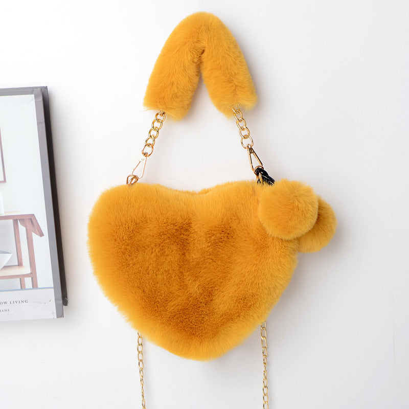 Sac d'Amour en Peluche Douce pour Femmes