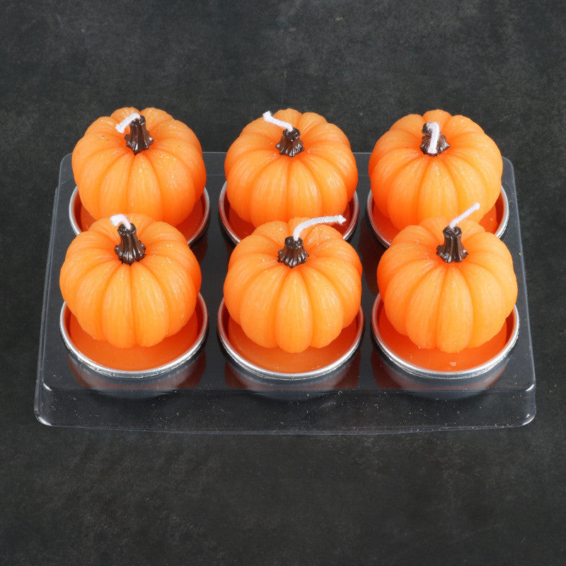 Bougies d'Halloween – Coffret de 6 Bougies en Cire