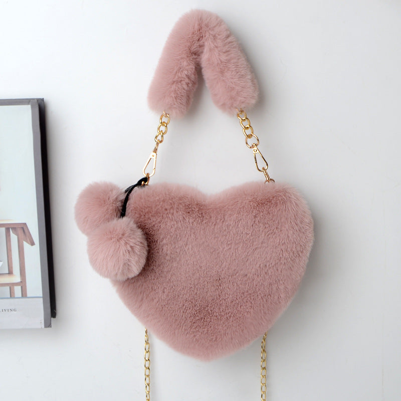 Sac d'Amour en Peluche Douce pour Femmes