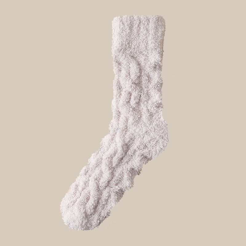 Chaussettes Hiver Douces en Velours Corail – Chaleur et Confort pour la Maison