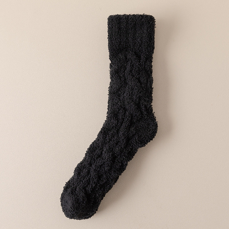 Chaussettes Hiver Douces en Velours Corail – Chaleur et Confort pour la Maison