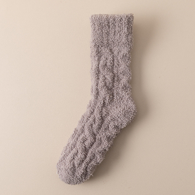 Chaussettes Hiver Douces en Velours Corail – Chaleur et Confort pour la Maison