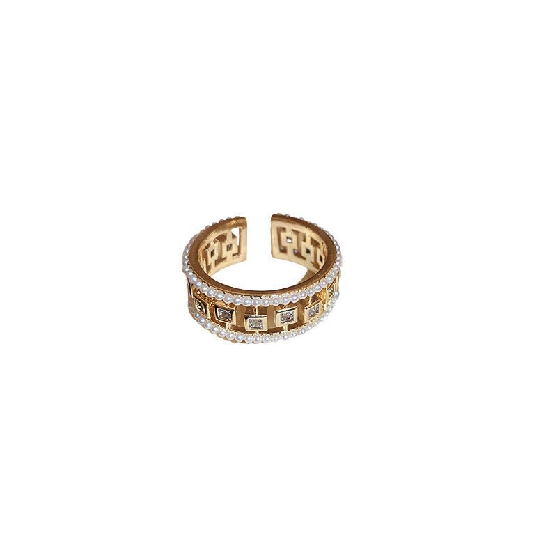 Bague Chic en Zircon - Élégance Minimaliste - KadooKadooCarré d'Or ÉlégantCJLX212059301AZMykadoo.shopBague