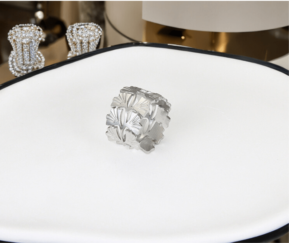 Bague Minimaliste Dorée - Élégance et Moderne - KadooKadooFeuille de Pin ArgentéCJLX210961505EVMykadoo.shopBague