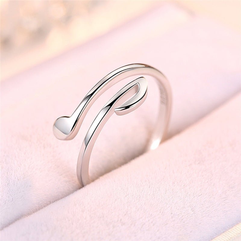 Bijoux de luxe Réglable Musique Anneaux - KadooKadooArgenteCJZBLXLX08932 - Silver - 1pcMykadoo.shopBague