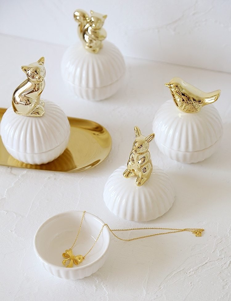 Boîte à Bijoux Luxe avec Figurine Animale – Édition Élégance - KadooKadooOiseauCJJJJTCC00116 - BirdMykadoo.shopDécoration