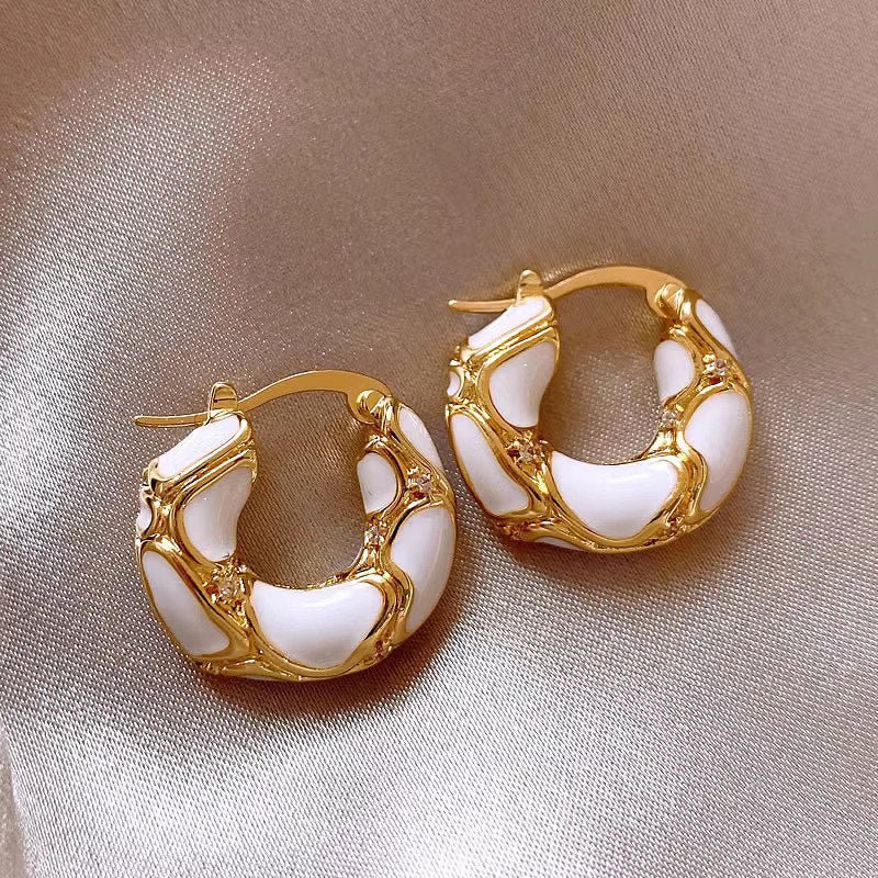 Boucles d’Oreilles Émaillées Lava Chic - KadooKadooNoirCJYD206551102BYMykadoo.shopBoucles d'oreilles
