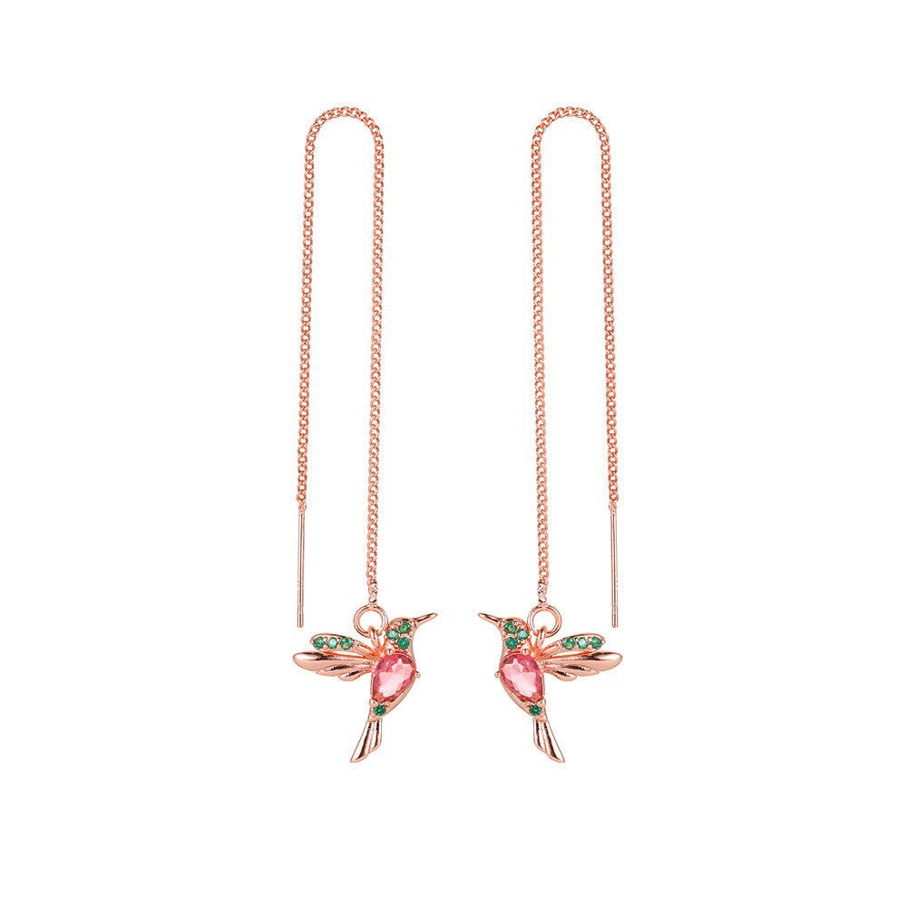 Boucles d’Oreilles Pendantes Colibri en Cristal - Élégance et Légèreté pour Femmes - KadooKadooOr/RoseCJYD206773601AZMykadoo.shopBoucles d'oreilles