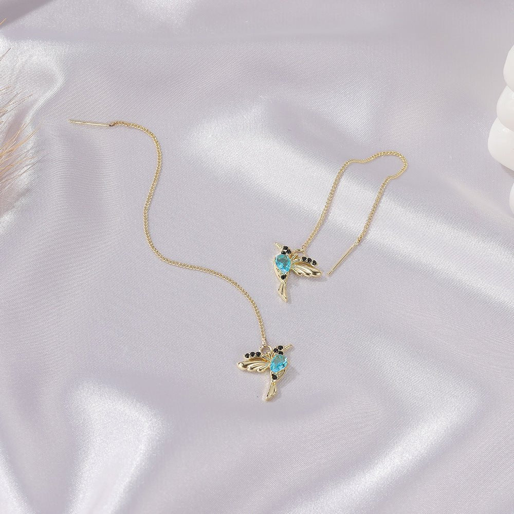 Boucles d’Oreilles Pendantes Colibri en Cristal - Élégance et Légèreté pour Femmes - KadooKadooOr/RoseCJYD206773601AZMykadoo.shopBoucles d'oreilles