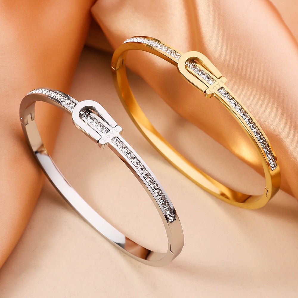 Bracelet Boucle de Chic en Acier Inoxydable Plaqué Or - KadooKadooOrCJSL210896302BYMykadoo.shopBracelet