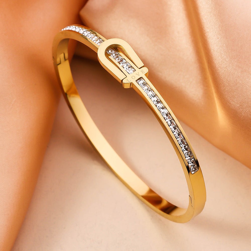 Bracelet Boucle de Chic en Acier Inoxydable Plaqué Or - KadooKadooOrCJSL210896302BYMykadoo.shopBracelet