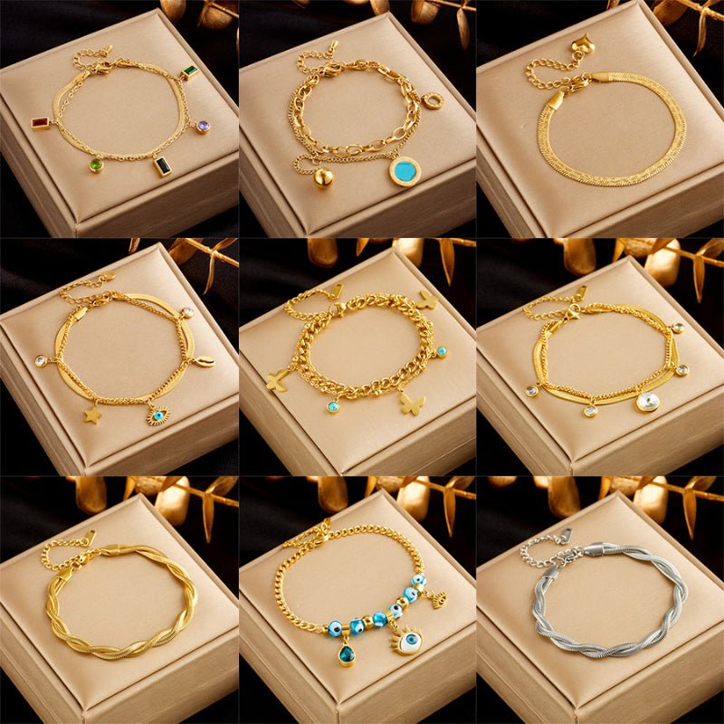 Bracelet Double Couche - Luxe et Audace - KadooKadooÉclat des GemmesCJSL205392801AZMykadoo.shopBracelet