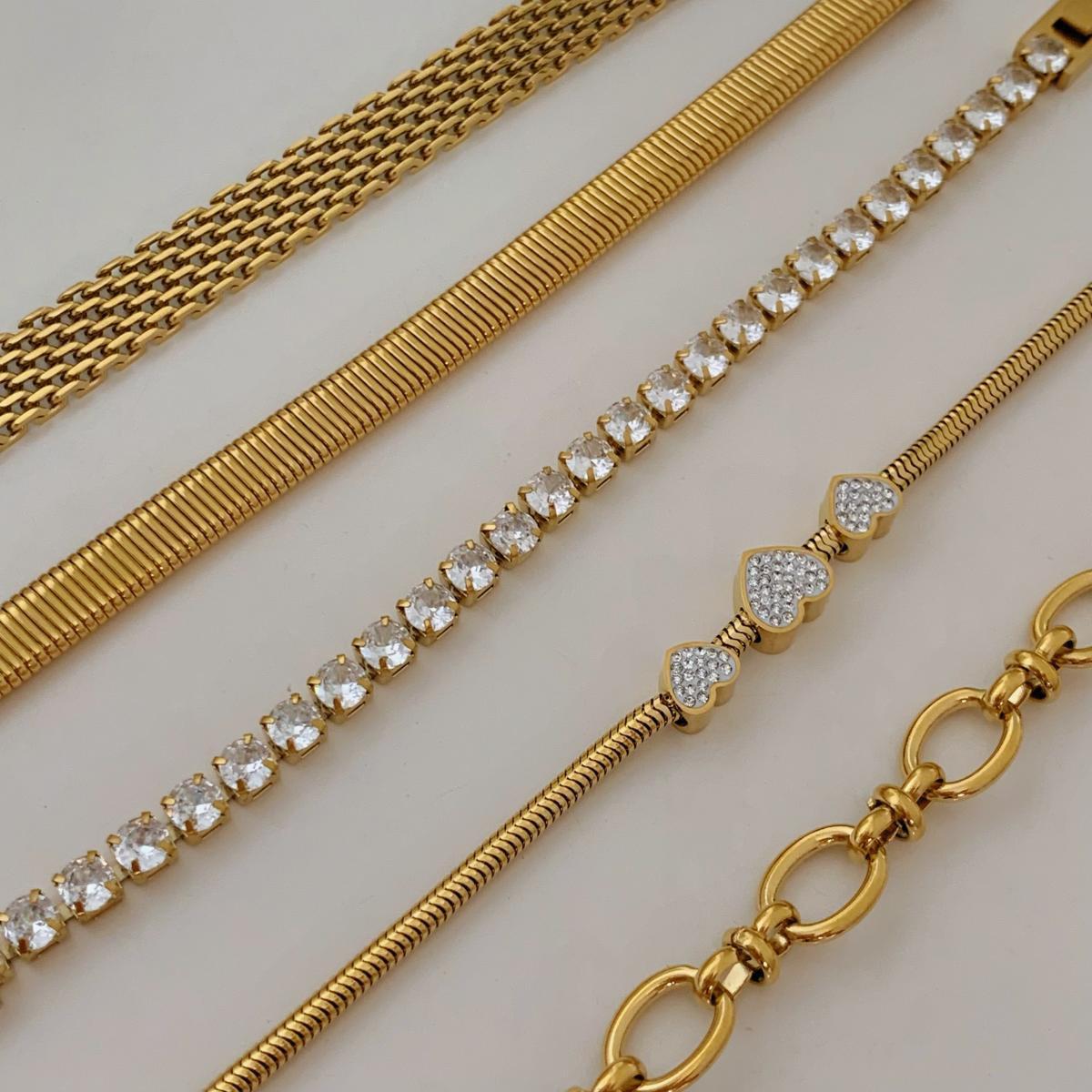 Bracelets en Acier Inoxydable - Élégance en Mailles Variées - KadooKadooMaillon DoréCJSL207143703CXMykadoo.shopBracelet