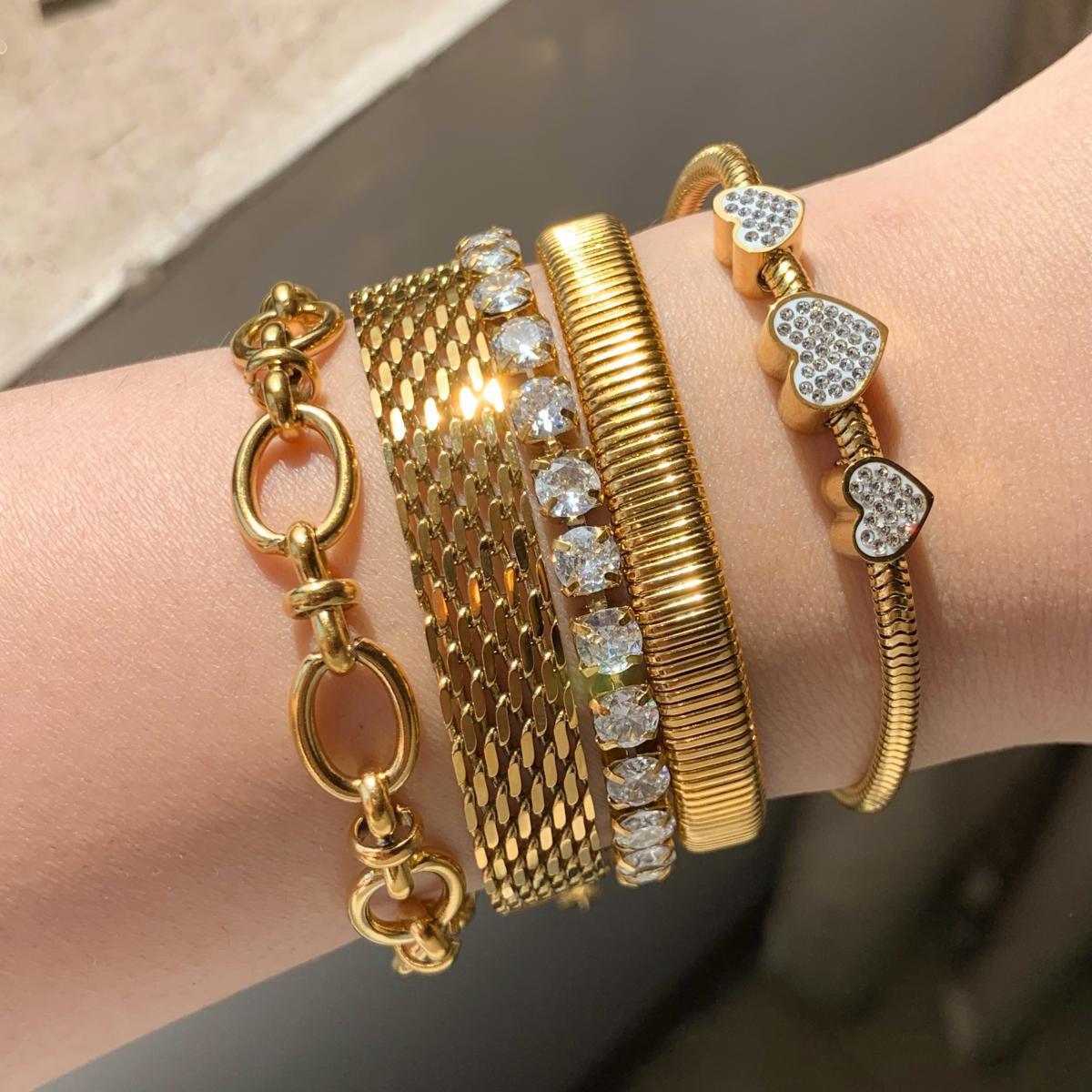Bracelets en Acier Inoxydable - Élégance en Mailles Variées - KadooKadooMaillon DoréCJSL207143703CXMykadoo.shopBracelet