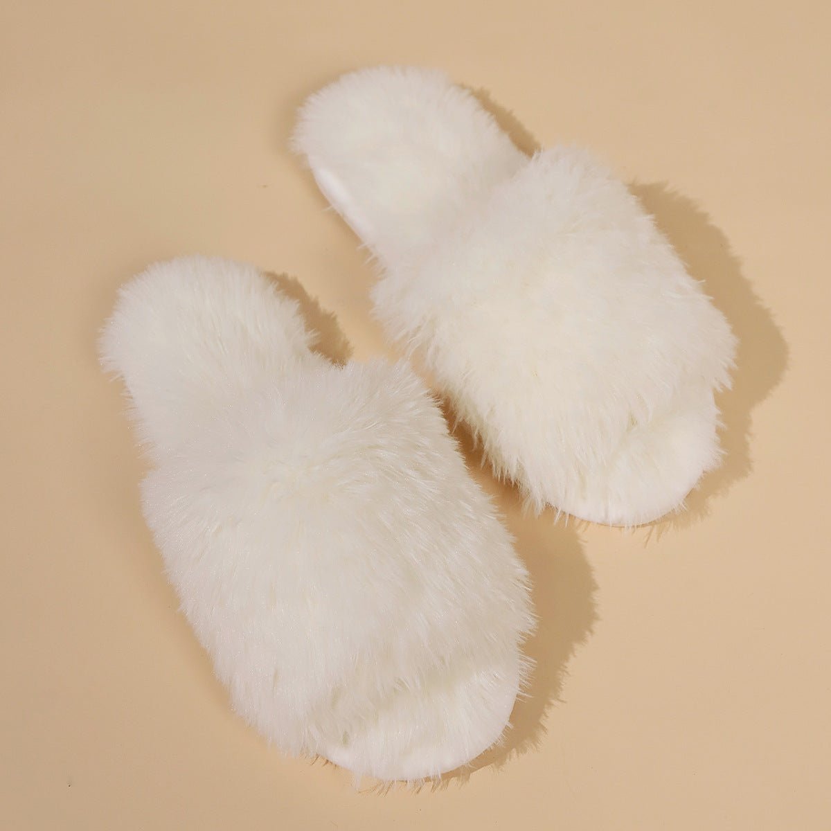 Chaussons d'Hiver en Peluche à Bout Ouvert – Pantoufles Moelleuses Unisexes pour la Maison - KadooKadooBlancCJNS214106601AZMykadoo.shopPantoufles