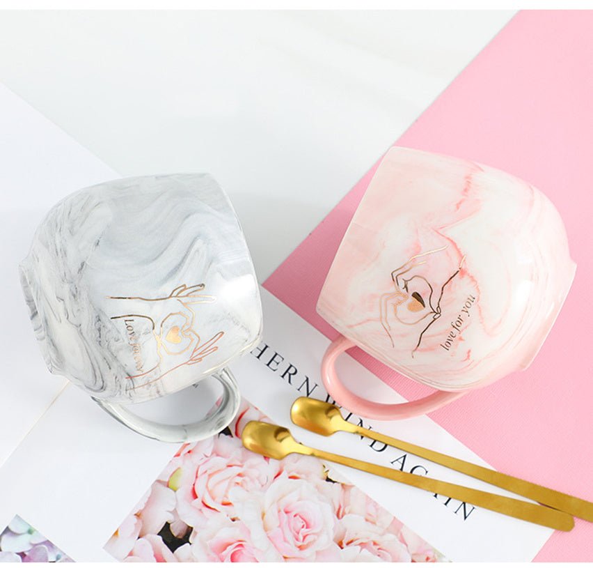Coffret de Tasses en Céramique Élégantes – Dégustez en Duo ! - KadooKadooLoveCJJJJTJT36034 - LoveMykadoo.shopTasse