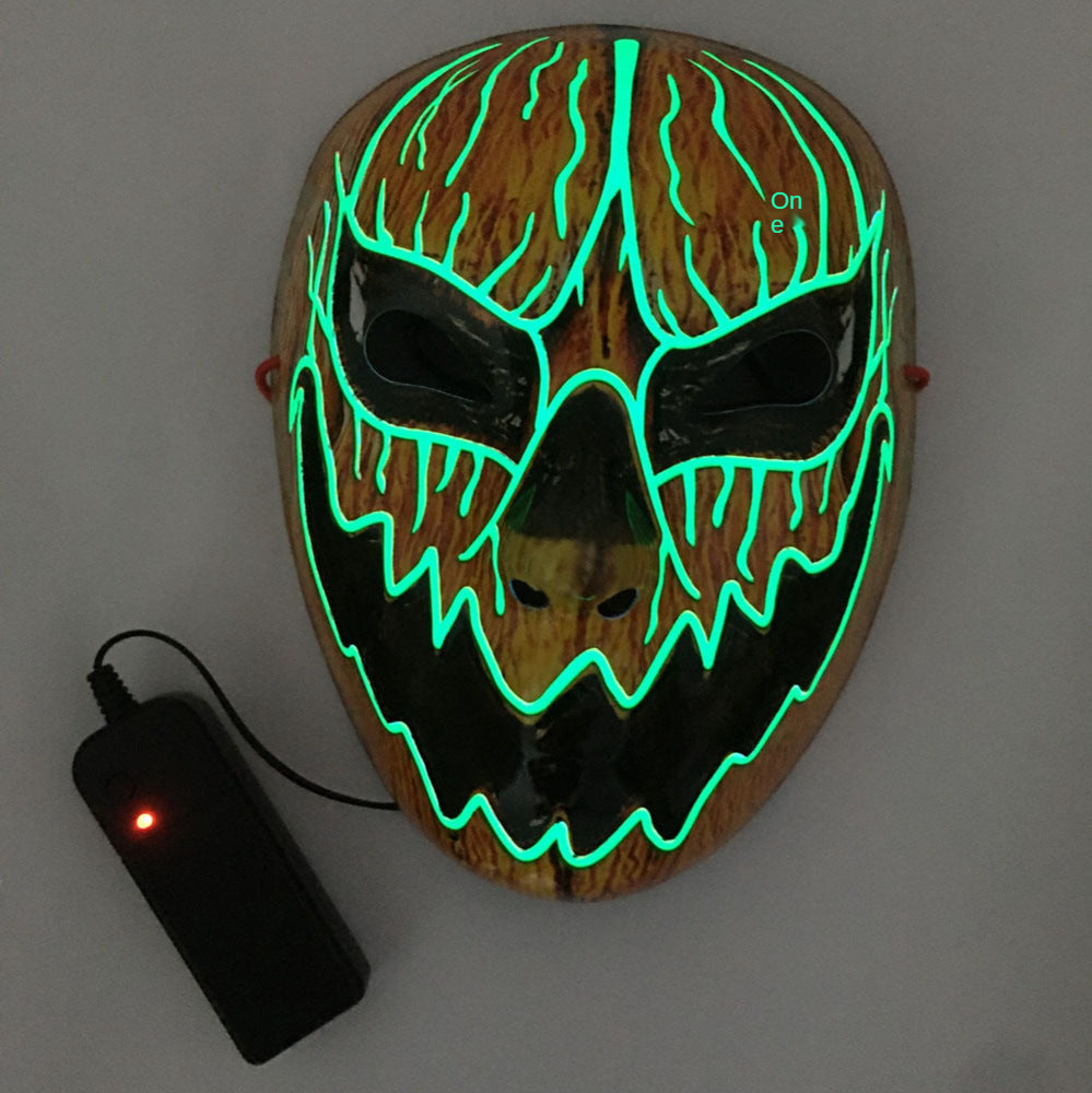 Masque Cosplay LED Effrayant pour Halloween