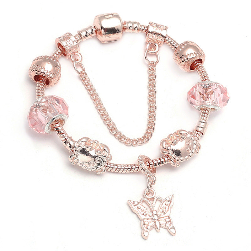 Bracelet en Or Rose Géométrique - Élégance pour Femmes