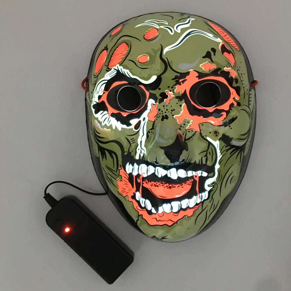 Masque Cosplay LED Effrayant pour Halloween