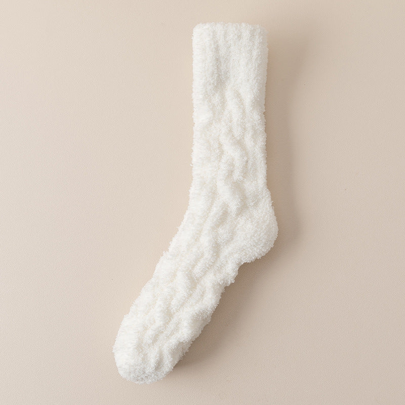 Chaussettes Hiver Douces en Velours Corail – Chaleur et Confort pour la Maison