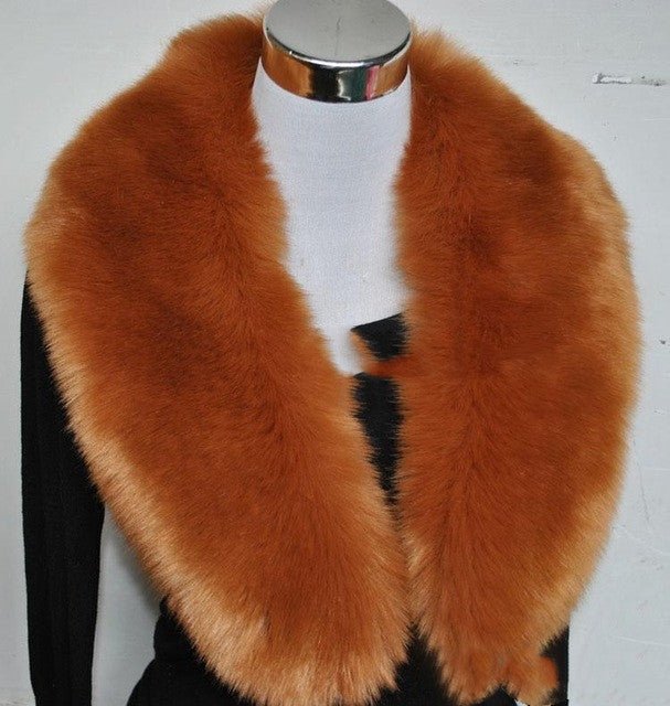 Écharpe en Faux Fourrure de Renard – Élégance et Chaleur Automnale - KadooKadooBrunCJNSFSWJ00954 - BrownMykadoo.shopÉcharpe