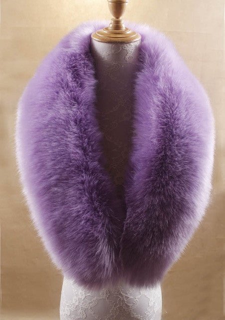 Écharpe en Faux Fourrure de Renard – Élégance et Chaleur Automnale - KadooKadooVioletCJNSFSWJ00954 - PurpleMykadoo.shopÉcharpe