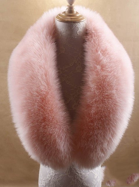 Écharpe en Faux Fourrure de Renard – Élégance et Chaleur Automnale - KadooKadooRoseCJNSFSWJ00954 - PinkMykadoo.shopÉcharpe