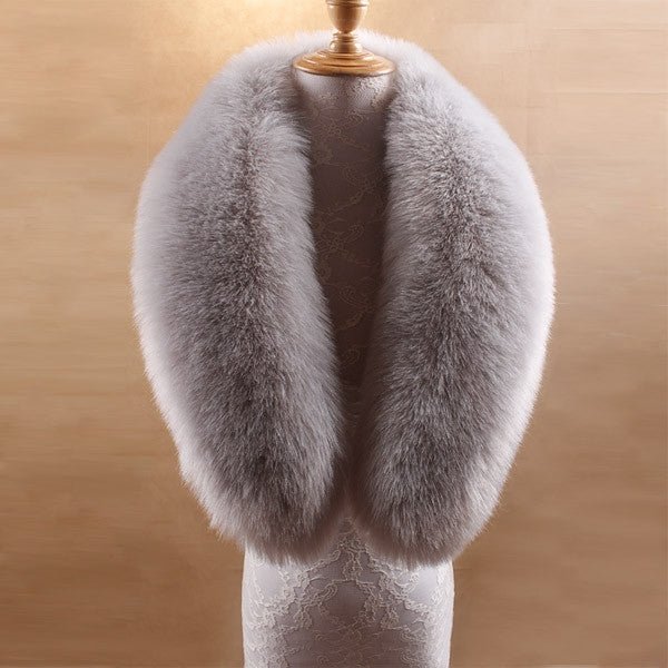 Écharpe en Faux Fourrure de Renard – Élégance et Chaleur Automnale - KadooKadooGrisCJNSFSWJ00954 - GreyMykadoo.shopÉcharpe
