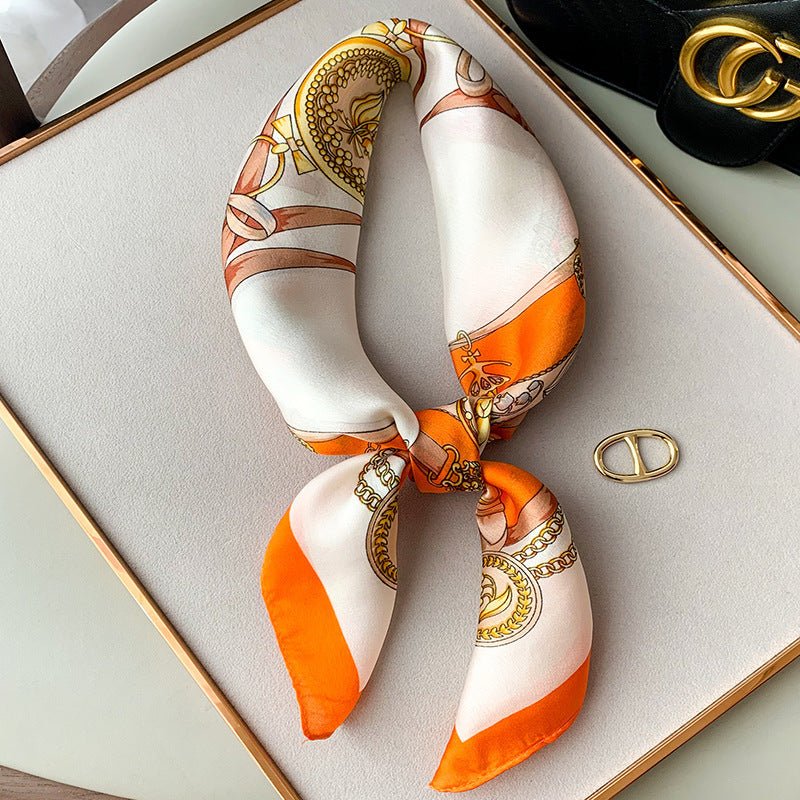 Foulards en Soie Imprimés – Élégance Automnale pour Vos Événements - KadooKadooOrange claireCJWJ158657901AZMykadoo.shopFoulard