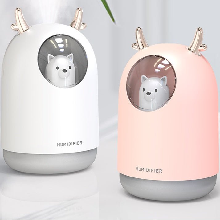 Humidificateur Mini Ours - Douceur et Efficacité pour Votre Intérieur - KadooKadooRose et BlancCJJJJTJT20159 - SetMykadoo.shopHumidificateur