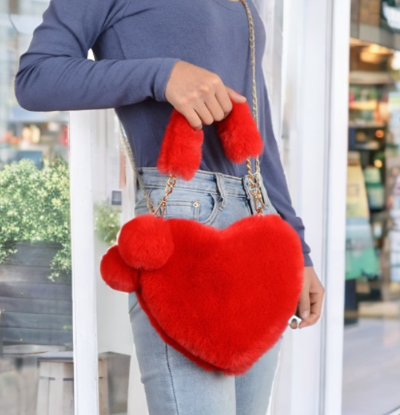 Sac d'Amour en Peluche Douce pour Femmes