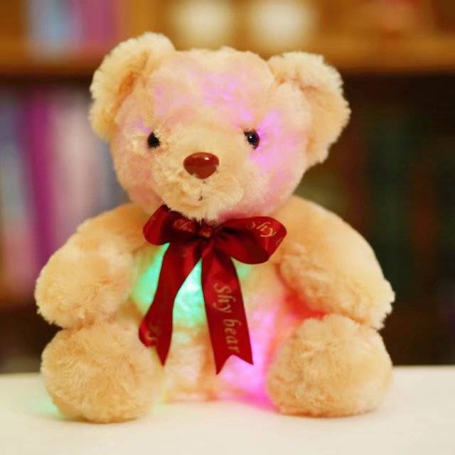 Ours en Peluche Lumineux – Le Compagnon Doux et Magique - KadooKadooCâlin ChocolatéCJWJWJMR02448 - BrownMykadoo.shopOurs en Peluche