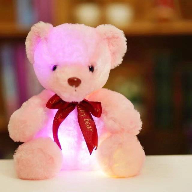 Ours en Peluche Lumineux – Le Compagnon Doux et Magique - KadooKadooCâlin ChocolatéCJWJWJMR02448 - BrownMykadoo.shopOurs en Peluche