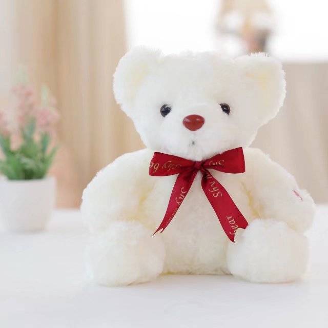 Ours en Peluche Lumineux – Le Compagnon Doux et Magique - KadooKadooCâlin ÉtoiléCJWJWJMR02448 - WhiteMykadoo.shopOurs en Peluche