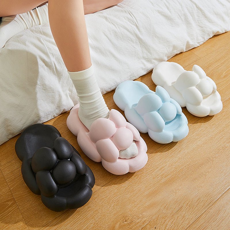Pantoufles Nuage Douces et Mignonnes – Tongs Unisexes Confortables pour Intérieur et Extérieur - KadooKadooNoirCJNS1715081 - Black - 36to37Mykadoo.shopPantoufles