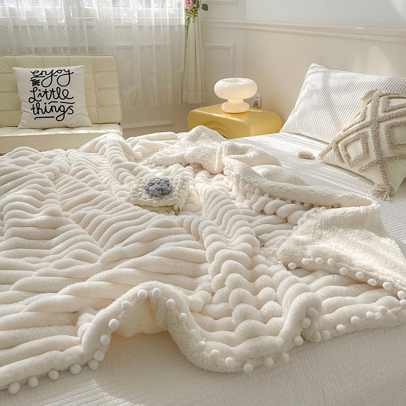 Plaid en Polyester – Douceur et Confort pour Vos Moments de Détente - KadooKadooBeigeCJZW198021201AZMykadoo.shopPlaide