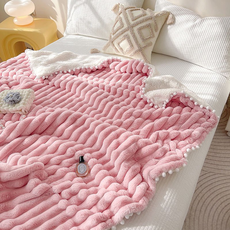 Plaid en Polyester – Douceur et Confort pour Vos Moments de Détente - KadooKadooRoseCJZW198021204DWMykadoo.shopPlaide