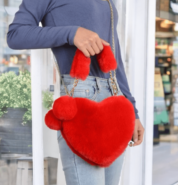 Sac d'Amour en Peluche Douce pour Femmes - KadooKadooBlancCJNS1619218 - WhiteMykadoo.shopSac à main